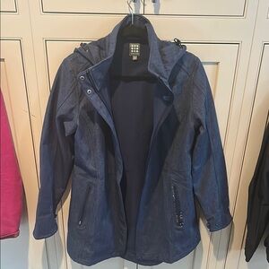 Women's Blue Hooded Jacket